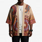 Africa Tribal Traditional Pattern Kimono Beige Motif
