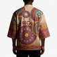 Africa Tribal Traditional Pattern Kimono Beige Motif