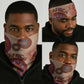 Afro Tribal Traditional Pattern Neck Gaiter Beige Motif LT9
