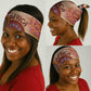 Afro Tribal Traditional Pattern Neck Gaiter Beige Motif LT9