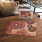 Africa Tribal Traditional Pattern Puzzle Beige Motif