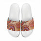 Africa Tribal Traditional Pattern Slide Sandals Beige Motif