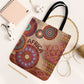 Africa Tribal Traditional Pattern Tote Bag Beige Motif