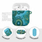 Africa Tribal Traditional Pattern AirPods Case Blue Motif