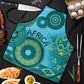 Africa Tribal Traditional Pattern Apron Blue Motif