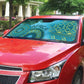 Africa Tribal Traditional Pattern Auto Sun Shade Blue Motif