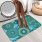 Africa Tribal Traditional Pattern Bathroom Set Blue Motif