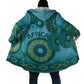 Africa Tribal Traditional Pattern Cloak Blue Motif