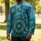 Africa Tribal Traditional Pattern Hockey Jersey Blue Motif