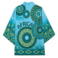 Africa Tribal Traditional Pattern Kimono Blue Motif