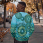 Afro Tribal Traditional Pattern Sweatshirt Blue Motif