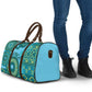 Africa Tribal Traditional Pattern Travel Bag Blue Motif