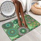 Africa Tribal Traditional Pattern Bathroom Set Green Motif