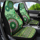 Afro Tribal Traditional Pattern Car Seat Cover Green Motif