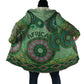 Africa Tribal Traditional Pattern Cloak Green Motif