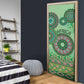 Africa Tribal Traditional Pattern Door Cover Green Motif