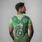 Afro Tribal Traditional Pattern T shirt Green Motif