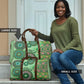 Africa Tribal Traditional Pattern Travel Bag Green Motif