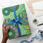 Africa Tribal Traditional Pattern Wrapping Paper Green Motif - African Pride
