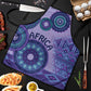 Africa Tribal Traditional Pattern Apron Purple Motif