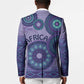 Africa Tribal Traditional Pattern Blazer Purple Motif