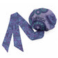 Africa Tribal Traditional Pattern Easy Headwrap Purple Motif