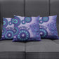 Africa Tribal Traditional Pattern Pillow Cover Purple Motif