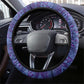 Afro Tribal Traditional Pattern Steering Wheel Cover Purple Motif