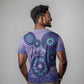 Afro Tribal Traditional Pattern T shirt Purple Motif