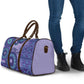 Africa Tribal Traditional Pattern Travel Bag Purple Motif
