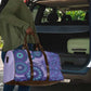 Africa Tribal Traditional Pattern Travel Bag Purple Motif