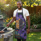 Africa Violets Flowers Apron Mix Native Tribal Pattern