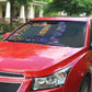 Africa Violets Flowers Auto Sun Shade Mix Native Tribal Pattern