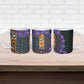 Africa Violets Flowers Ceramic Mug Mix Native Tribal Pattern