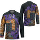 Africa Violets Flowers Hockey Jersey Mix Native Tribal Pattern