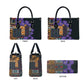 Africa Violets Flowers Leather Bag Mix Native Tribal Pattern