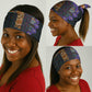 Afro Violets Flowers Neck Gaiter Mix Native Tribal Pattern LT9