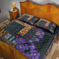 Afro Violets Flowers Quilt Bed Set Mix Native Tribal Pattern