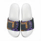 Africa Violets Flowers Slide Sandals Mix Native Tribal Pattern