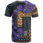 Afro Violets Flowers T shirt Mix Native Tribal Pattern