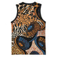 African Ankara Motifs Mixed Animal Skins Basketball Jersey LT9