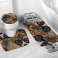 African Ankara Motifs Mixed Animal Skins Bathroom Set