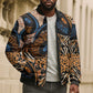 African Ankara Motifs Mixed Animal Skins Bomber Puffer Jacket