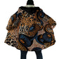 African Ankara Motifs Mixed Animal Skins Cloak