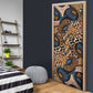 African Ankara Motifs Mixed Animal Skins Door Cover