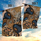 African Ankara Motifs Mixed Animal Skins Garden Flag