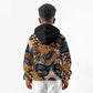 African Ankara Motifs Mixed Animal Skins Kid Hoodie