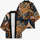 African Ankara Motifs Mixed Animal Skins Kimono