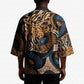 African Ankara Motifs Mixed Animal Skins Kimono