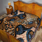 African Ankara Motifs Mixed Animal Skins Quilt